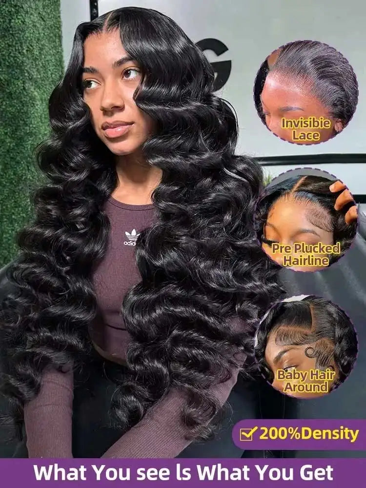 13x6 Hd Lace Frontal Wigs Loose Deep Wave