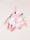 10-Piece Transparent No-Crease Hair Clip Set