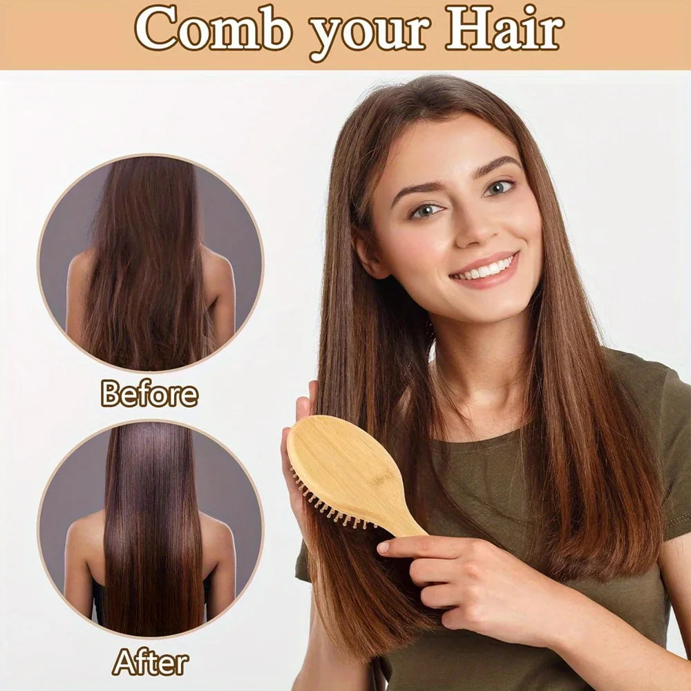 Bamboo Paddle Brush