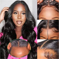 Body Wave Human Hair Lace Wig, 250% Density