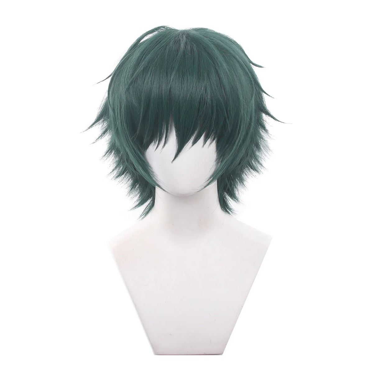 Jujutsu Kaisen-Inspired Green Cosplay Wig & Glasses Options
