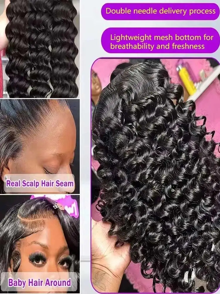 13x6 Hd Lace Frontal Wigs Loose Deep Wave