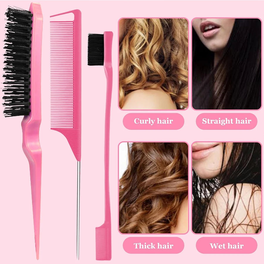 6-Piece Hair Styling Tool Set | Pink or Black
