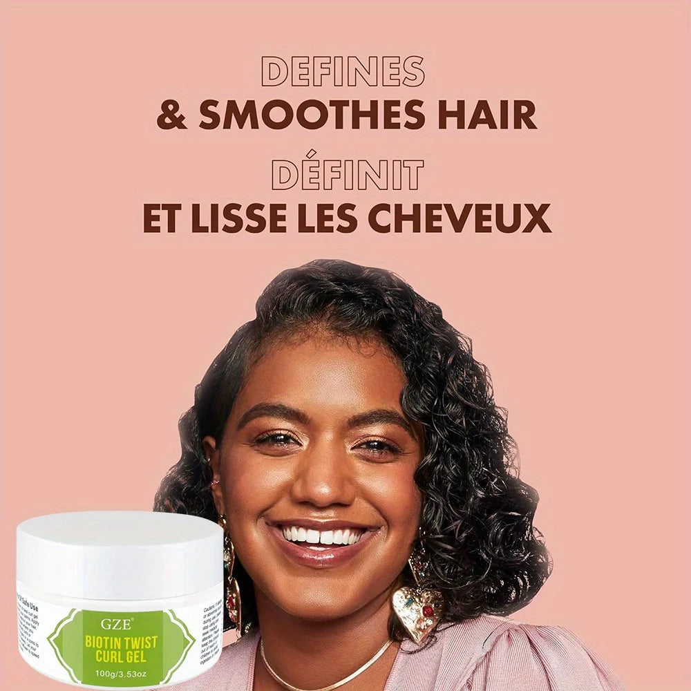 GZE Biotin Twist & Curl Gel | Hydrating Styling Gel