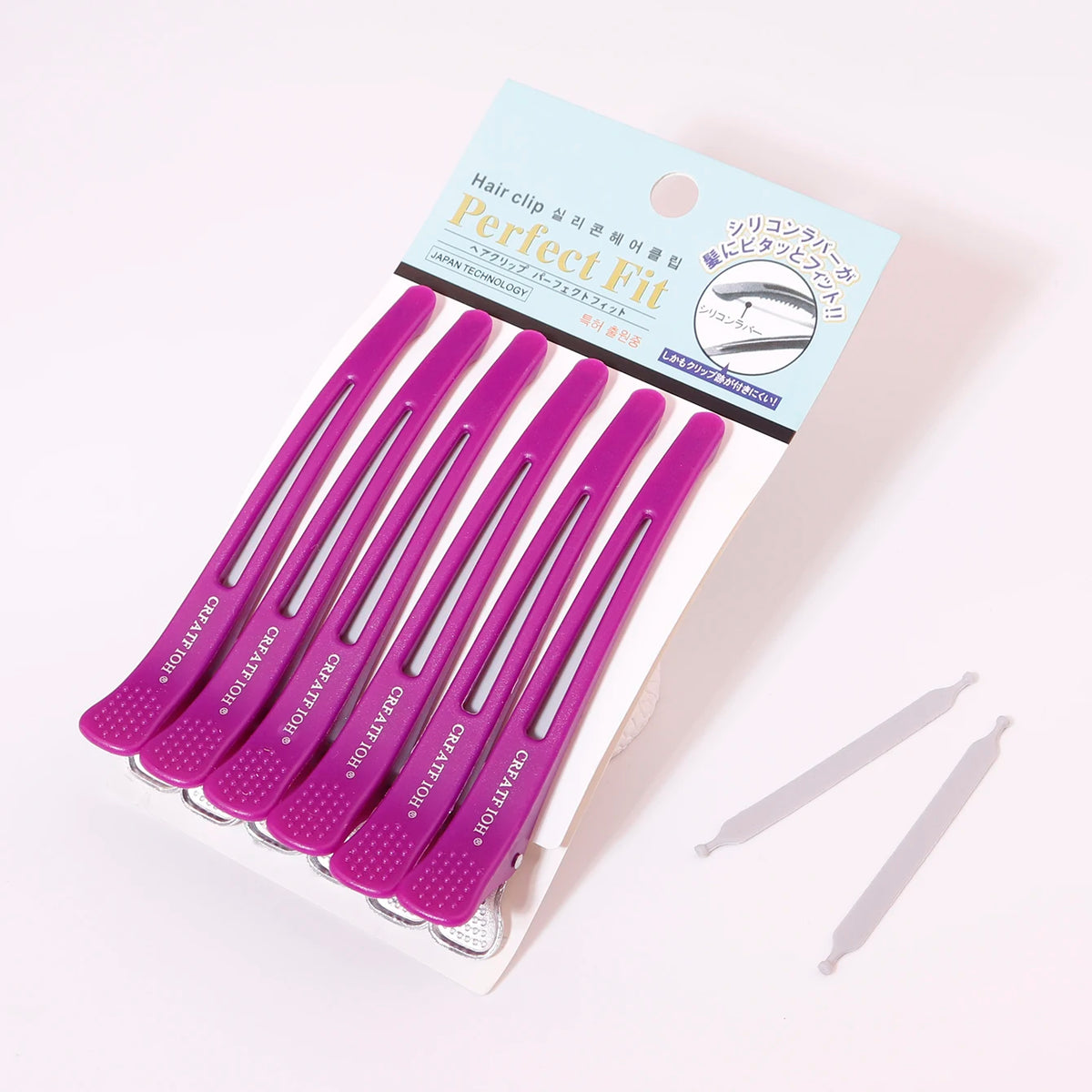 6-Piece No-Crease Hair Styling Clip Set