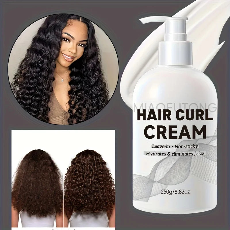 Argan Oil Curl Defining Cream | Strong Hold & Frizz Control