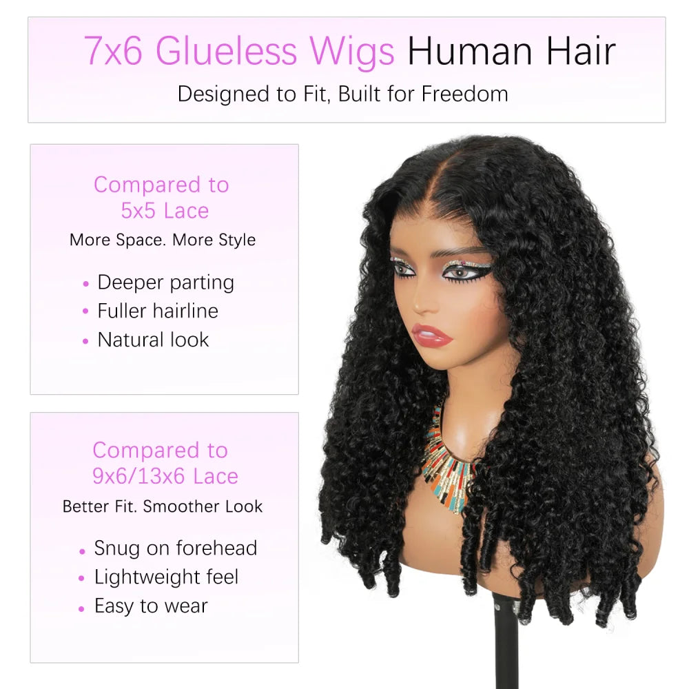 Natural Color Burmese Curly Human Hair Wig, 200% Density