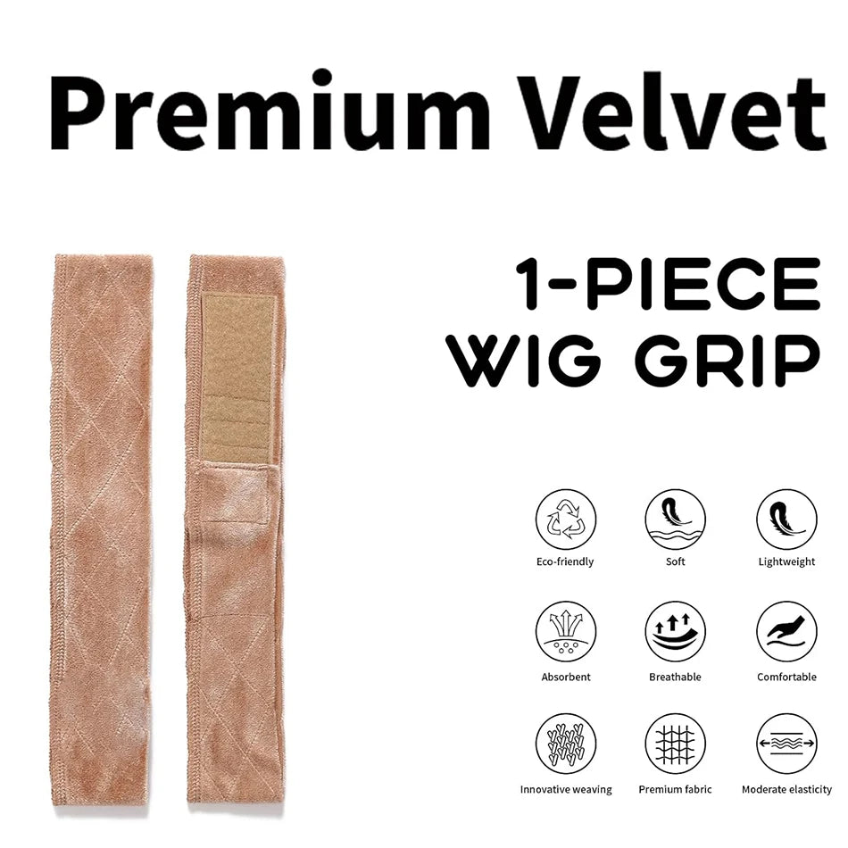 Adjustable Velvet Wig Grip Headband