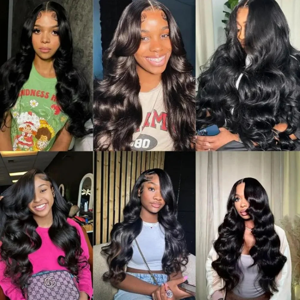 Body Wave Human Hair Lace Wig, 250% Density