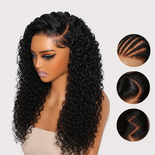 13x4 Glueless Curly Lace Wig, 200% Density