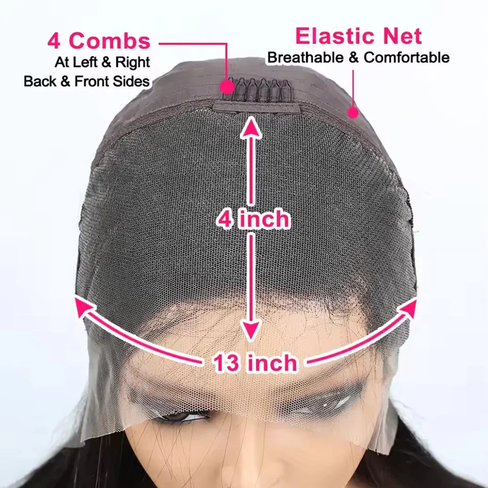 Chocolate Brown Straight Bob Human Hair Lace Wig