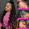 Loose Wave Human Hair Lace Wig, 200% Density