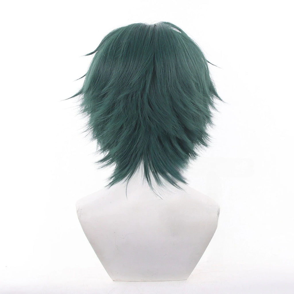 Jujutsu Kaisen-Inspired Green Cosplay Wig & Glasses Options