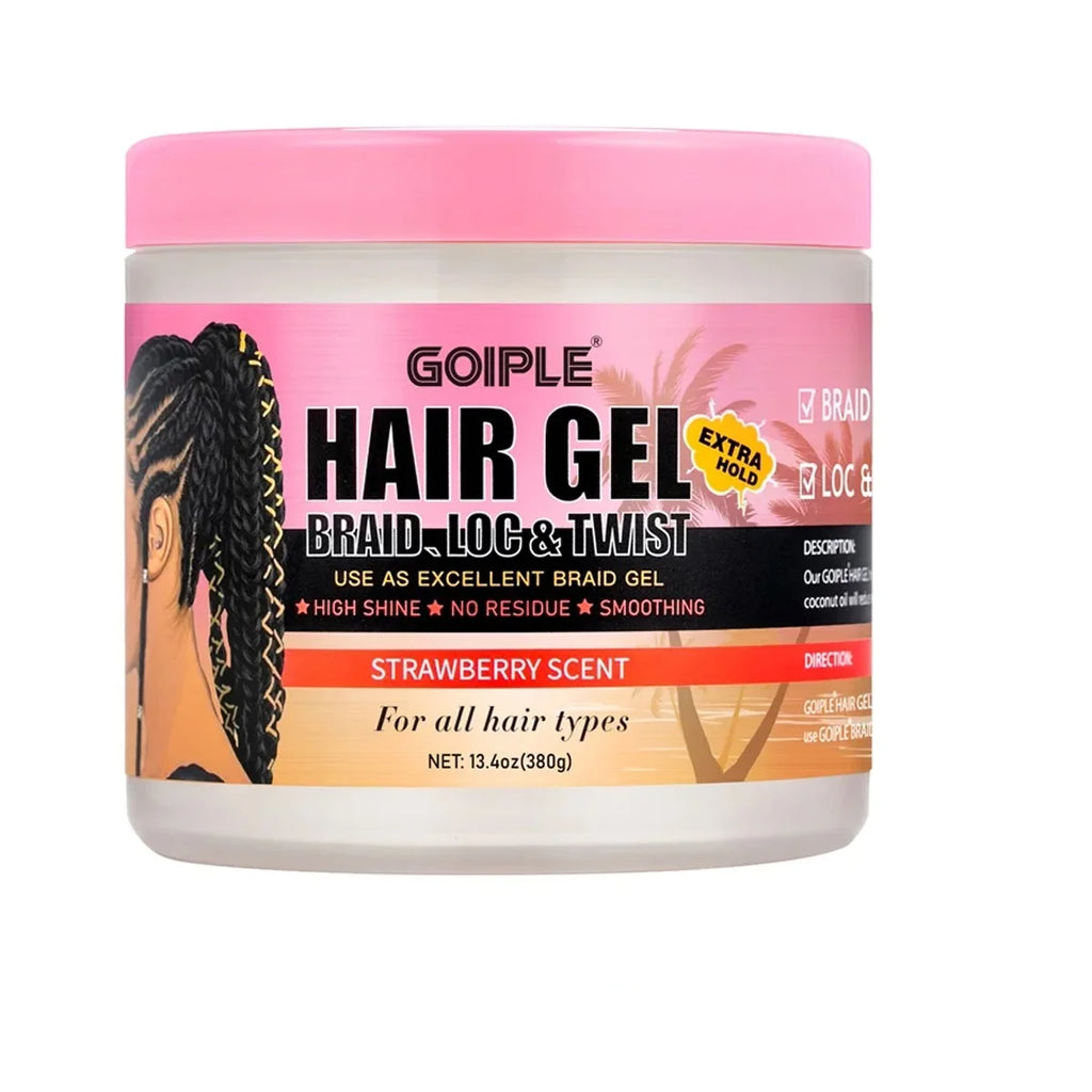 GOIPLE Strawberry Styling Gel | Strong Hold, 380 g