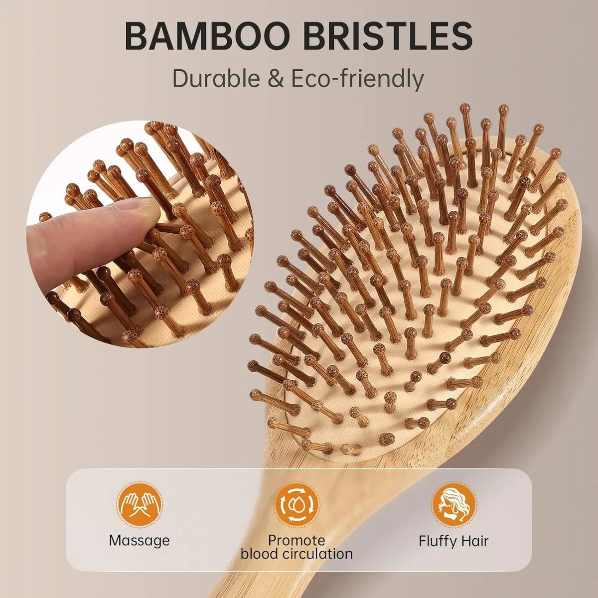 Bamboo Paddle Brush