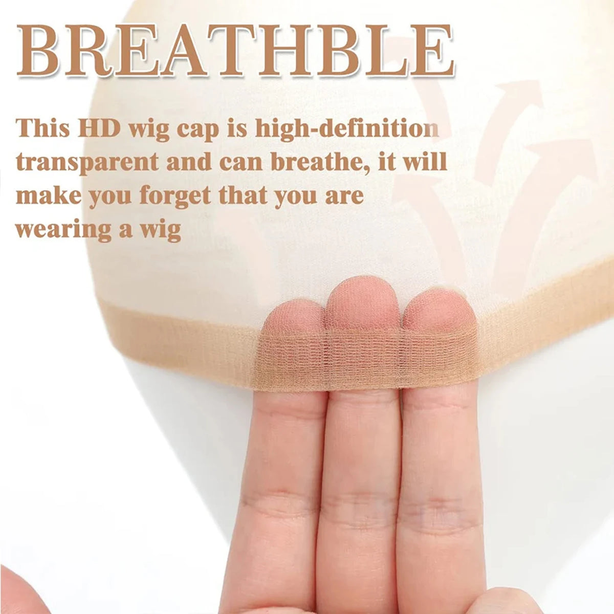 HD Nylon Wig Caps – Light Brown