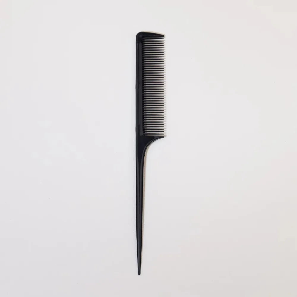 20-Piece Anti-Static Pointed-Tail Hair Comb Set – Black