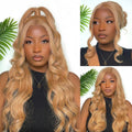 Honey Blonde #27 Human Hair 13x4 Lace Front Wig