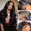 Body Wave Lace Front Wigs Human Hair 250% Density 13x4 HD Lace Front Pre Plucked